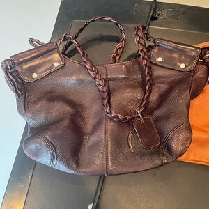 Elegant Brown Leather Women's Bag